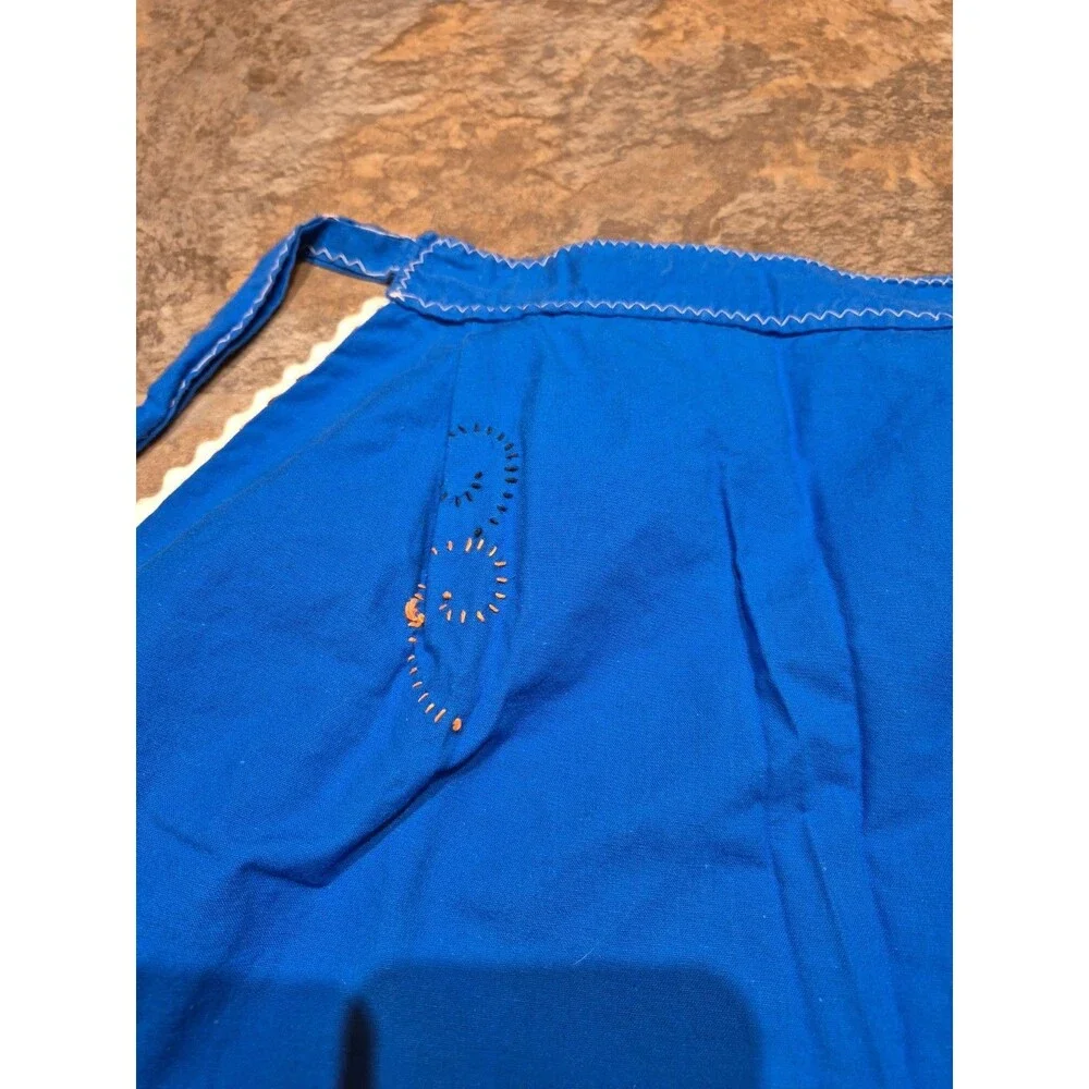 Authentic Apron Portugal Handmade With Pockets Blue And Colorful